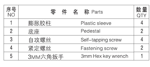 HF-91002-24單毛巾杆（gǎn）零件名（míng）稱
